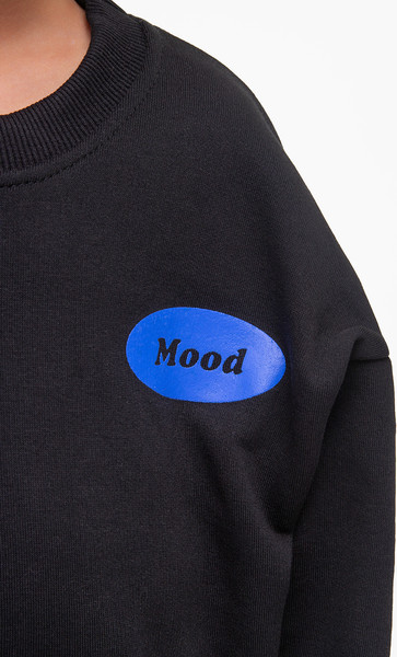 Изображение товара Свитшот детский Amarobaby Smile / AB-OD23-S28/09-128 (черный, р.128)