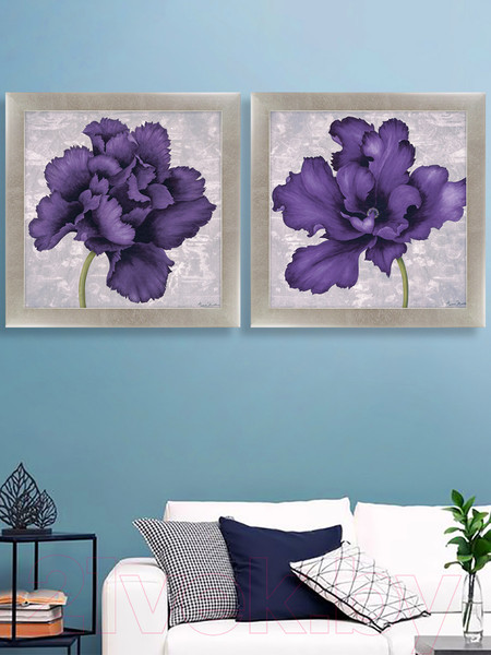 Изображение товара Картина Декарт Фиолетовый цветок 8Л2115 (в раме)
