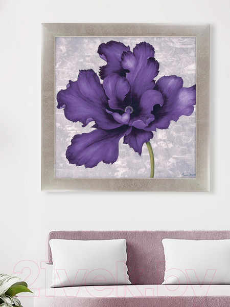 Изображение товара Картина Декарт Фиолетовый цветок 2 8Л2116 (в раме)
