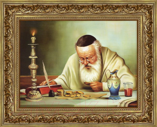Изображение товара Картина Декарт Банкир за работой 8Л2925 (в раме)