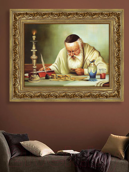 Изображение товара Картина Декарт Банкир за работой 8Л2925 (в раме)