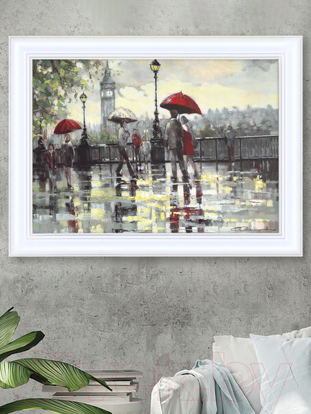 Изображение товара Картина Декарт Дождливый Лондон 8Л0444 (в раме)