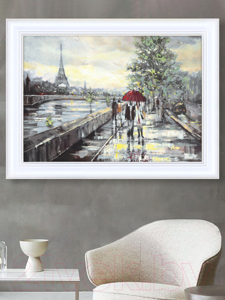 Изображение товара Картина Декарт Париж в ноябре 8Л2056 (в раме)