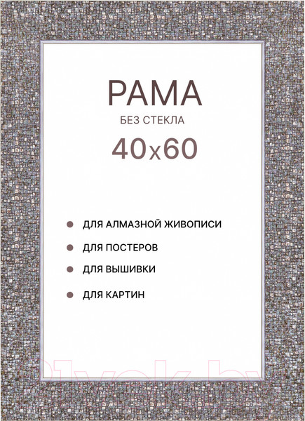 Изображение товара Рамка Декарт 40x60 8Л3825 (серебристый)