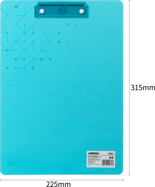 Изображение товара Планшет с зажимом Deli Aurora / F75632 (голубой)