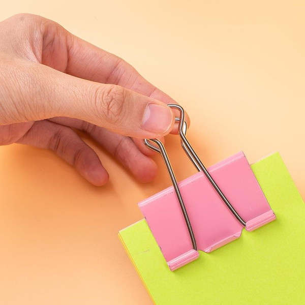 Изображение товара Зажим для бумаги Deli Classic / 8551A (12шт, пастель)