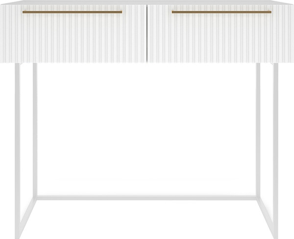 Изображение товара Туалетный столик Shtabe Gross 6111 эко (белый/белый/ручка золото)