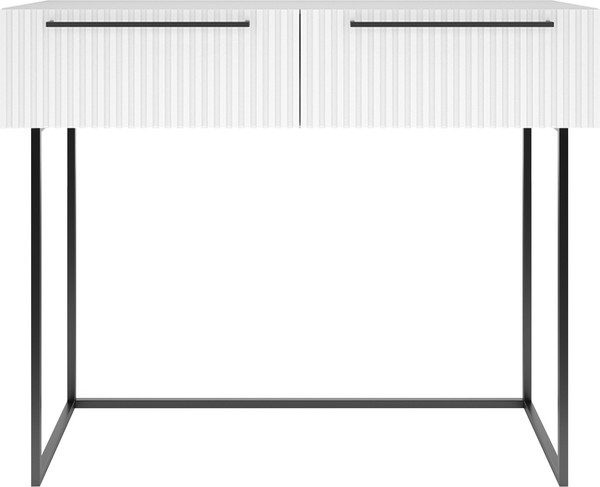 Изображение товара Туалетный столик Shtabe Gross 6111 эко (белый/черный/ручка черный)