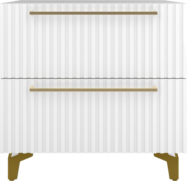 Изображение товара Прикроватная тумба Shtabe Gross 6103 эко (белый/ручка золото)