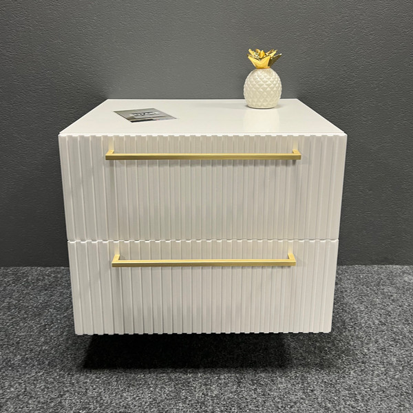 Изображение товара Прикроватная тумба Shtabe Gross 6102 эко (белый/ручка золото)