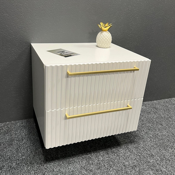 Изображение товара Прикроватная тумба Shtabe Gross 6102 эко (белый/ручка золото)