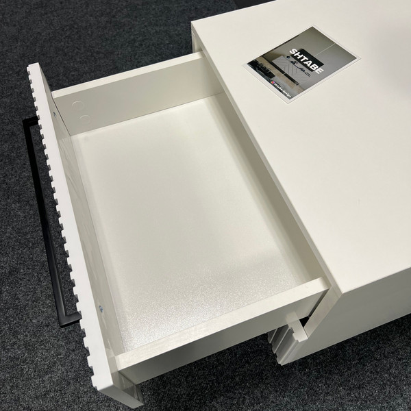 Изображение товара Прикроватная тумба Shtabe Gross 6102 эко (белый/ручка черный)