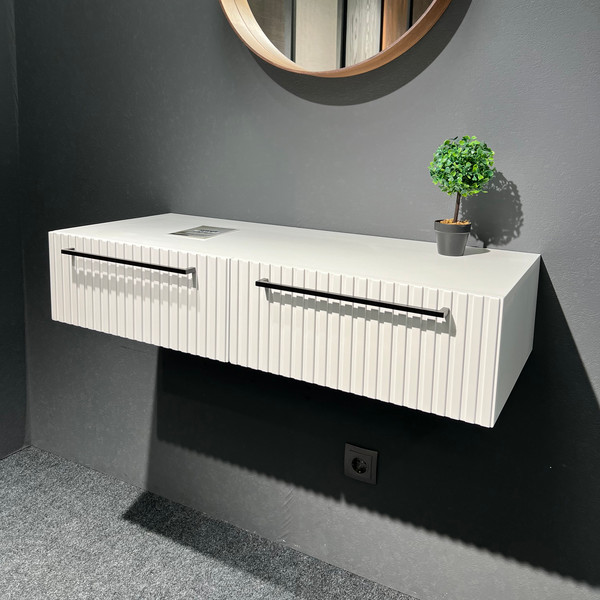 Изображение товара Тумба Shtabe Gross 6110 эко (белый/ручка черный)