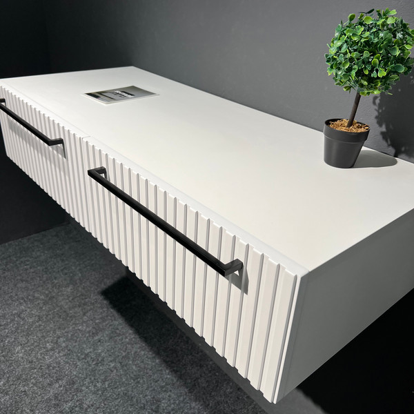 Изображение товара Тумба Shtabe Gross 6110 эко (белый/ручка черный)