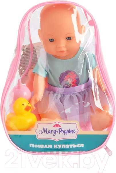 Изображение товара Пупс с аксессуарами Mary Poppins Пошли купаться Pусалка / 451432