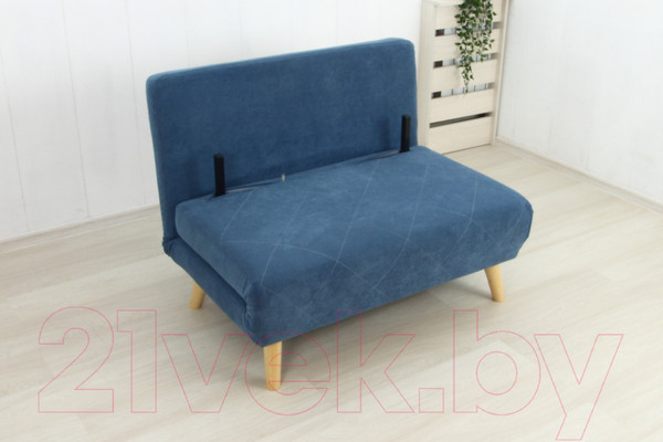 Изображение товара Диван DiArt Элли 1200 (велюр Магия 3/Магия 82/ножки светлые)