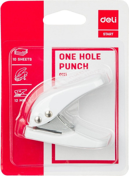 Изображение товара Дырокол Deli Start / 0111 (белый)