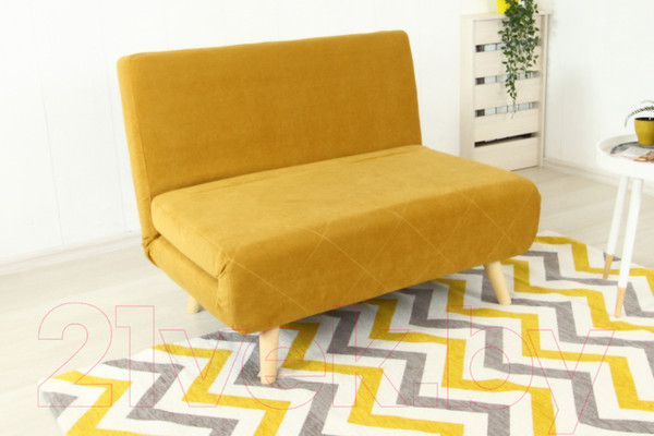 Изображение товара Диван DiArt Элли 1000 (велюр Магия 3/Магия 86/ножки светлые)