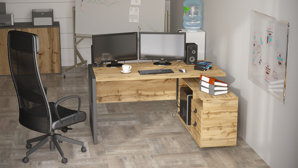 Изображение товара Письменный стол Калифорния мебель Хардвиг СР01 (дуб вотан)