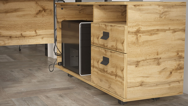 Изображение товара Письменный стол Калифорния мебель Хардвиг СР01 (дуб вотан)