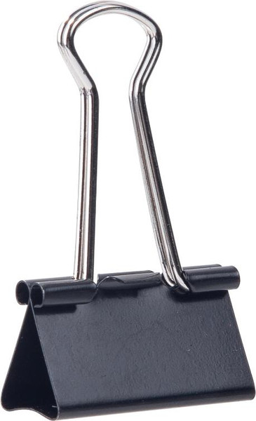 Изображение товара Зажим для бумаги Deli 38563 (12шт, черный)