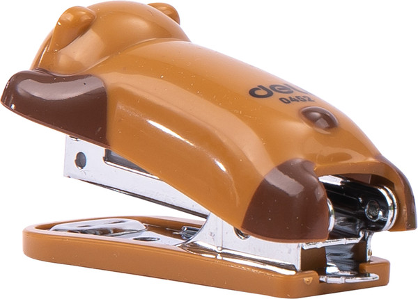 Изображение товара Степлер Deli Kids. Медвежонок / 0452 (коричневый)