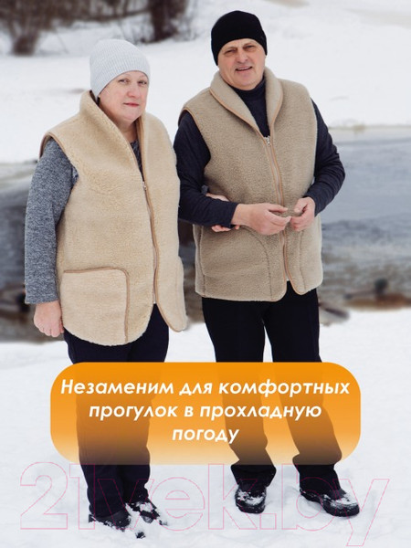 Изображение товара Жилет утепленный Lanatex 210 / 982 (р.164-116-124/58, бежевый)