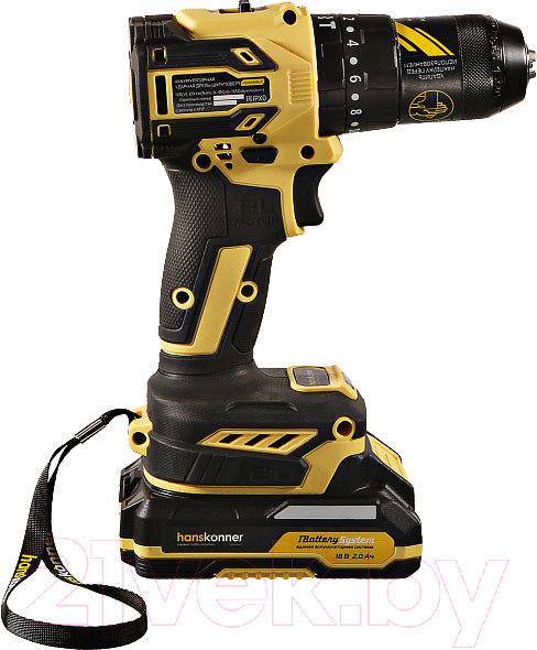 Изображение товара Аккумуляторная дрель-шуруповерт Hanskonner HCD2065BLIC
