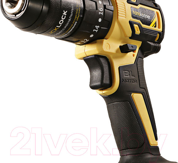 Изображение товара Аккумуляторная дрель-шуруповерт Hanskonner HCD2065BLIC