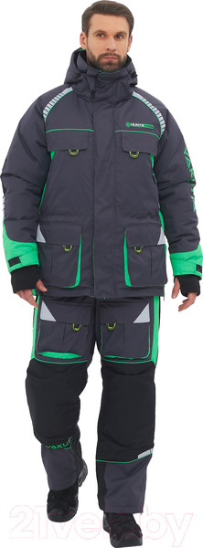 Изображение товара Костюм для охоты и рыбалки Huntsman Yakutia -45°C Темно-серый (р-р 52-54/182-188)