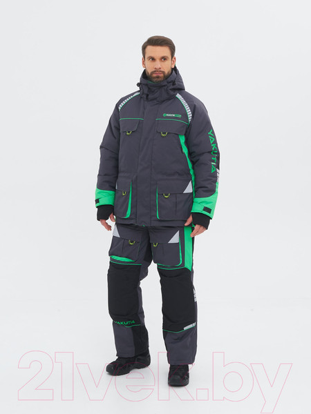 Изображение товара Костюм для охоты и рыбалки Huntsman Yakutia -45°C Темно-серый (р-р 52-54/182-188)