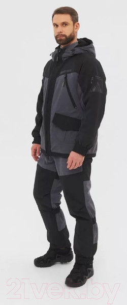 Изображение товара Костюм для охоты и рыбалки Huntsman Горка-Люкс -25°C Исландия Серый (р-р 56-58/182-188)