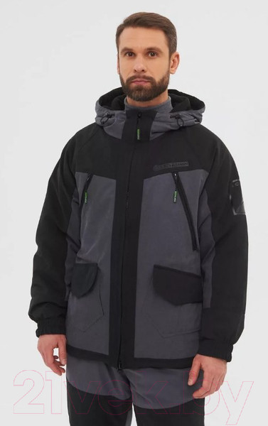 Изображение товара Костюм для охоты и рыбалки Huntsman Горка-Люкс -25°C Исландия Серый (р-р 52-54/170-176)