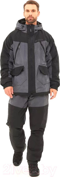 Изображение товара Костюм для охоты и рыбалки Huntsman Горка-Люкс -25°C Исландия Серый (р-р 44-46/182-188)