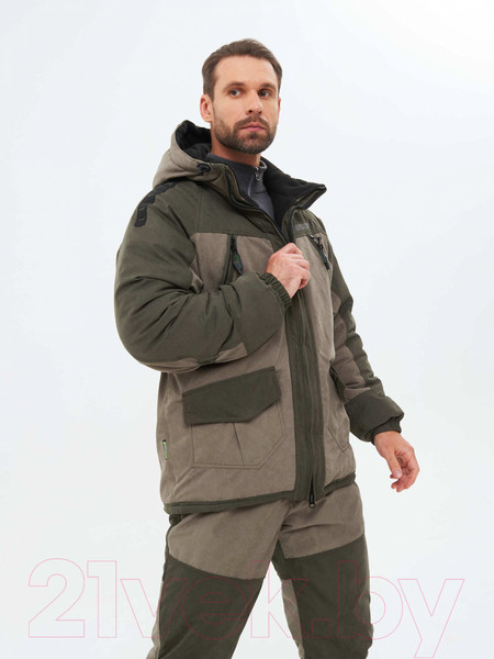 Изображение товара Костюм для охоты и рыбалки Huntsman Горка-Люкс -25°C Исландия Хаки (р-р 60-62/182-188)