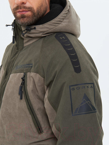 Изображение товара Костюм для охоты и рыбалки Huntsman Горка-Люкс -25°C Исландия Хаки (р-р 52-54/182-188)
