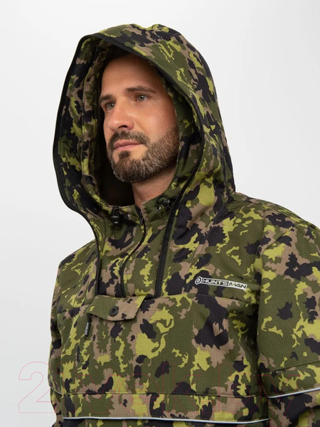 Изображение товара Костюм для охоты и рыбалки Huntsman Антигнус Люкс КМФ-N153 Смесовая Rip-stop/Бонди (р-р 52-54/182-188)