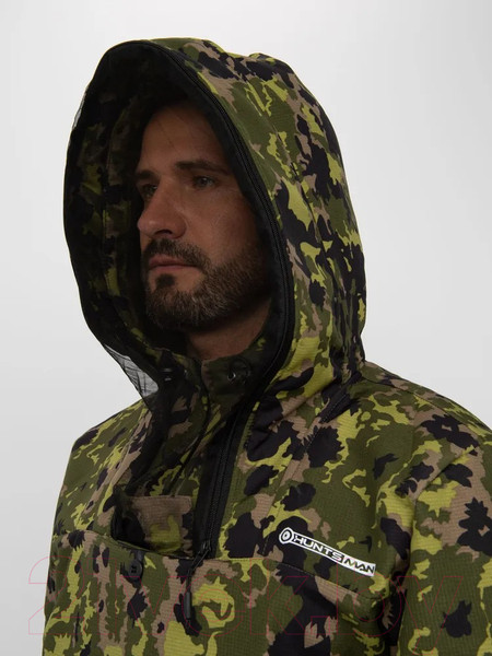 Изображение товара Костюм для охоты и рыбалки Huntsman Антигнус Люкс КМФ-N153 Смесовая Rip-stop/Бонди (р-р 52-54/182-188)