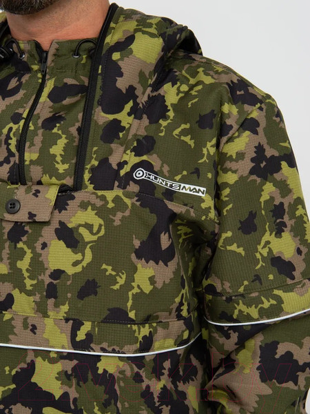 Изображение товара Костюм для охоты и рыбалки Huntsman Антигнус Люкс КМФ-N153 Смесовая Rip-stop/Бонди (р-р 52-54/182-188)