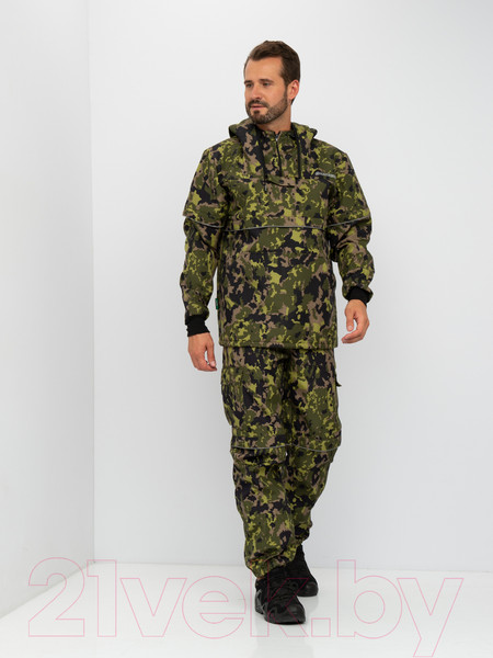 Изображение товара Костюм для охоты и рыбалки Huntsman Антигнус Люкс КМФ-N153 Смесовая Rip-stop/Бонди (р-р 56-58/182-188)