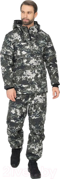 Изображение товара Костюм для охоты и рыбалки Huntsman Антигнус Люкс КМФ-N181 Смесовая Rip-stop/Бонди (р-р 48-50/170-176)