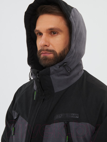 Изображение товара Костюм для охоты и рыбалки Huntsman Горка Люкс -10°C Серый/001 Исландия/Alova (р-р 56-58/170-176)