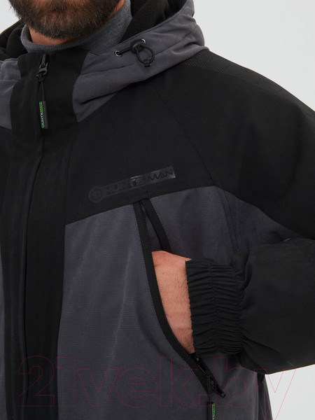 Изображение товара Костюм для охоты и рыбалки Huntsman Горка Люкс -10°C Серый/001 Исландия/Alova (р-р 48-50/182-188)