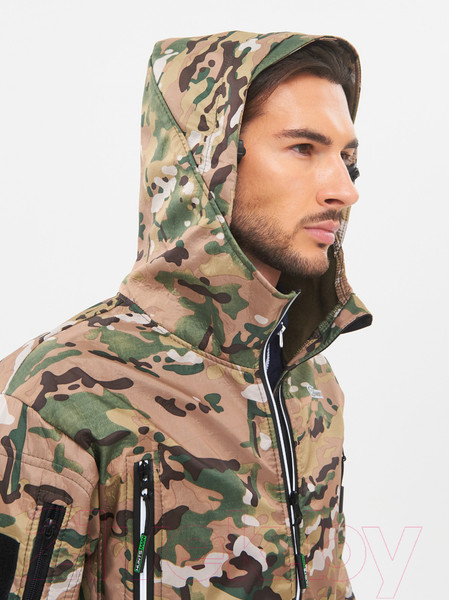 Изображение товара Костюм для охоты и рыбалки Huntsman Камелот -5°С Softshell Мультикам (р-р 44-46/170)