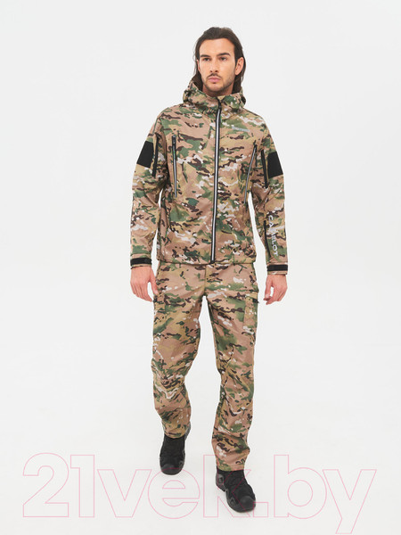 Изображение товара Костюм для охоты и рыбалки Huntsman Камелот -5°С Softshell Мультикам (р-р 52-54/182)