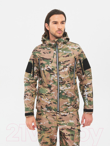 Изображение товара Костюм для охоты и рыбалки Huntsman Камелот -5°С Softshell Мультикам (р-р 52-54/182)