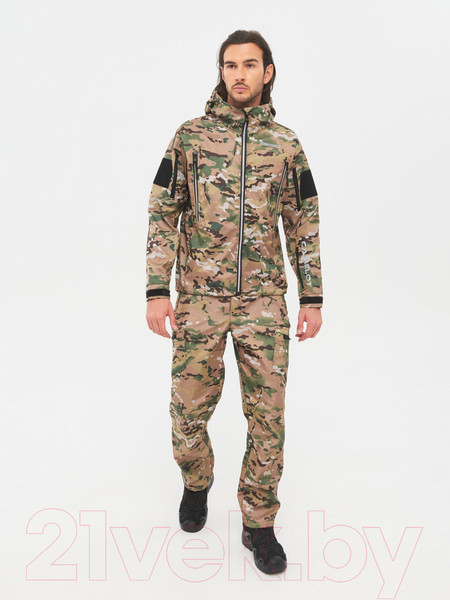 Изображение товара Костюм для охоты и рыбалки Huntsman Камелот -5°С Softshell Мультикам (р-р 48-50/176)