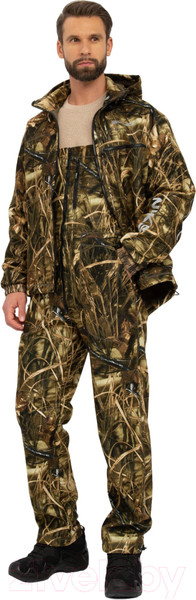 Изображение товара Костюм для охоты и рыбалки Huntsman Никс Люкс -5°C Alova Windblock Камыш (р-р 48-50/182-188)