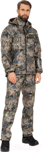 Изображение товара Костюм для охоты и рыбалки Huntsman Никс Люкс -5°C Alova Windblock Лабиринт (р-р 48-50/182-188)