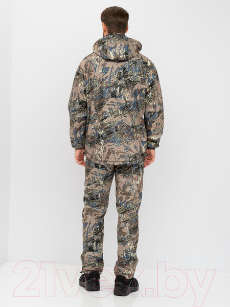Изображение товара Костюм для охоты и рыбалки Huntsman Никс Люкс -5°C Alova Windblock Лабиринт (р-р 48-50/182-188)